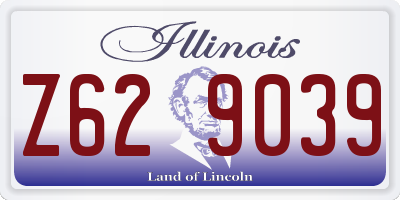 IL license plate Z629039