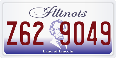 IL license plate Z629049