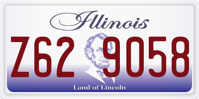 IL license plate Z629058