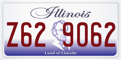IL license plate Z629062