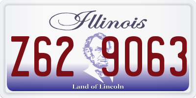 IL license plate Z629063