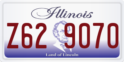 IL license plate Z629070