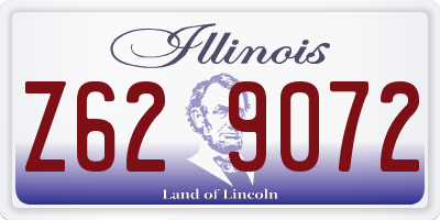 IL license plate Z629072