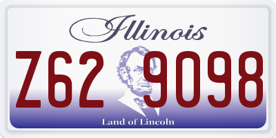 IL license plate Z629098