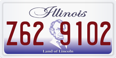 IL license plate Z629102