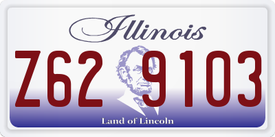 IL license plate Z629103