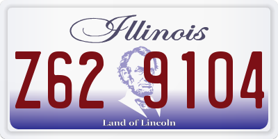 IL license plate Z629104