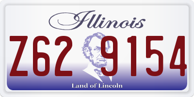 IL license plate Z629154