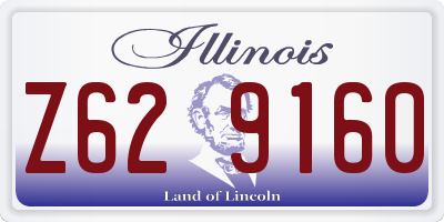IL license plate Z629160