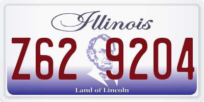 IL license plate Z629204