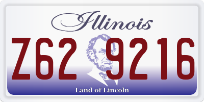 IL license plate Z629216