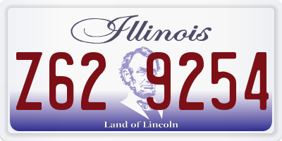IL license plate Z629254