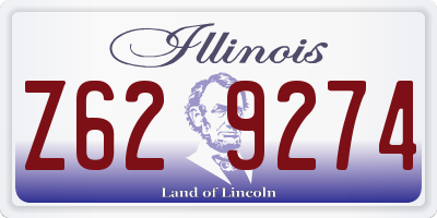 IL license plate Z629274