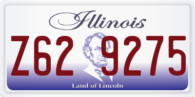 IL license plate Z629275