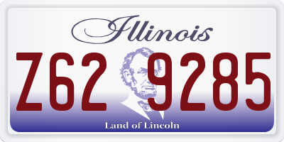 IL license plate Z629285