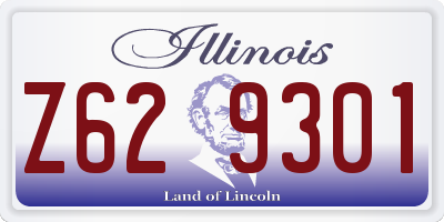 IL license plate Z629301