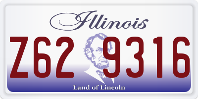 IL license plate Z629316