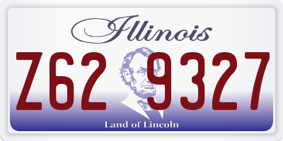 IL license plate Z629327