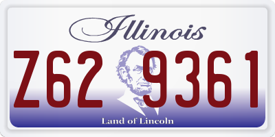 IL license plate Z629361
