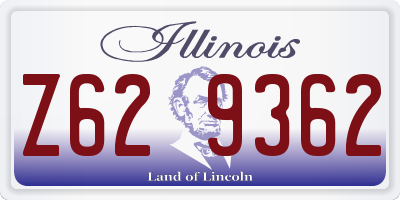 IL license plate Z629362