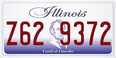 IL license plate Z629372