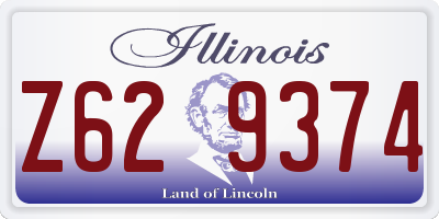 IL license plate Z629374