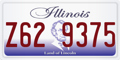 IL license plate Z629375