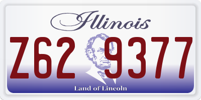 IL license plate Z629377