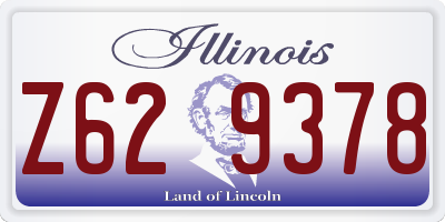 IL license plate Z629378
