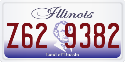 IL license plate Z629382