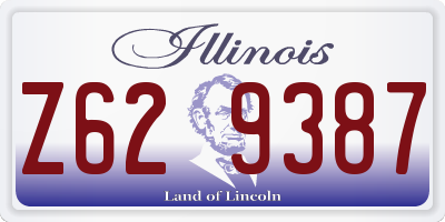 IL license plate Z629387