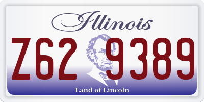 IL license plate Z629389