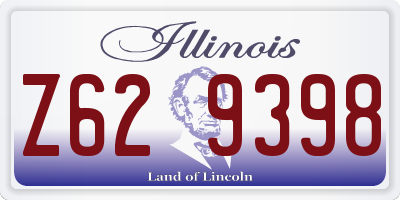 IL license plate Z629398