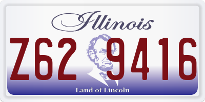 IL license plate Z629416