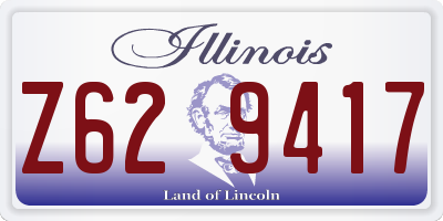 IL license plate Z629417