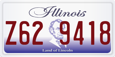 IL license plate Z629418