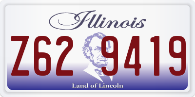 IL license plate Z629419
