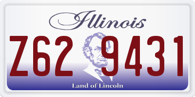 IL license plate Z629431