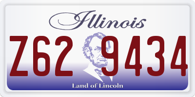 IL license plate Z629434