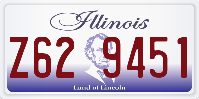 IL license plate Z629451