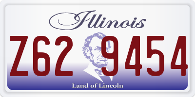 IL license plate Z629454