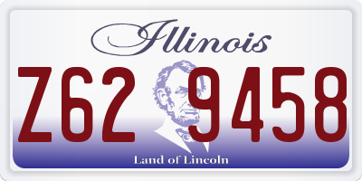 IL license plate Z629458