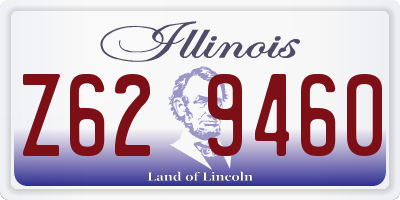 IL license plate Z629460