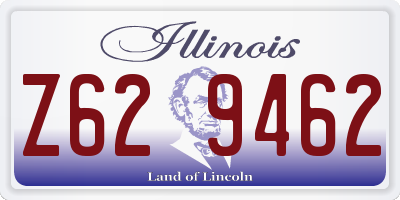 IL license plate Z629462