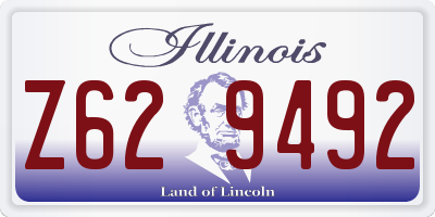 IL license plate Z629492