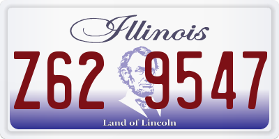 IL license plate Z629547