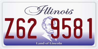 IL license plate Z629581