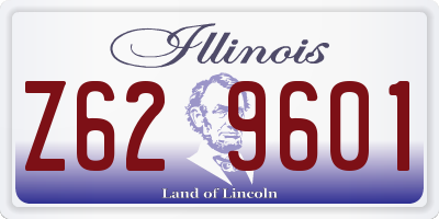 IL license plate Z629601