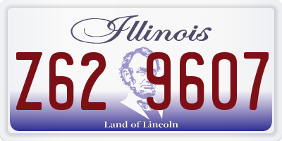 IL license plate Z629607