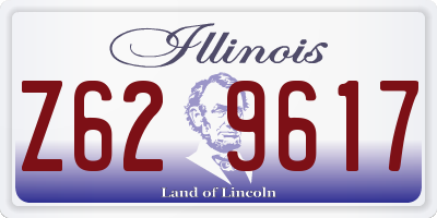 IL license plate Z629617